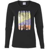 T-Shirts Black / S Japanese Kaiju Women's Long Sleeve T-Shirt