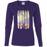 T-Shirts Purple / S Japanese Kaiju Women's Long Sleeve T-Shirt