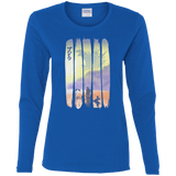 T-Shirts Royal / S Japanese Kaiju Women's Long Sleeve T-Shirt