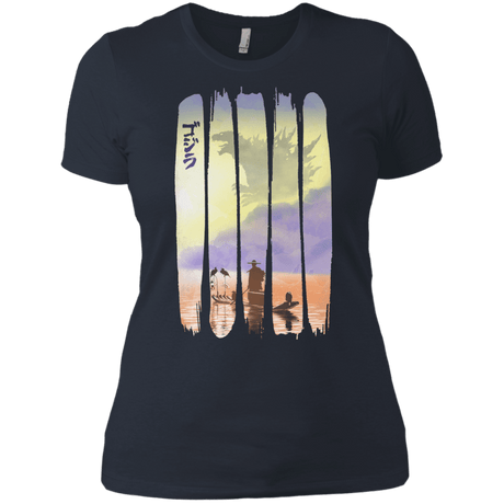 T-Shirts Indigo / X-Small Japanese Kaiju Women's Premium T-Shirt