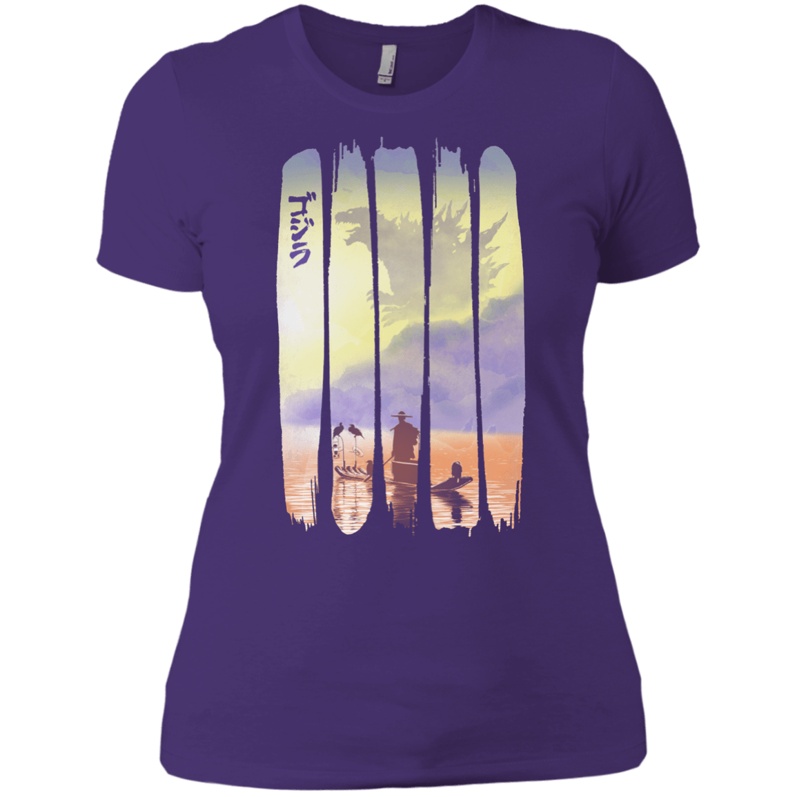 T-Shirts Purple Rush/ / X-Small Japanese Kaiju Women's Premium T-Shirt
