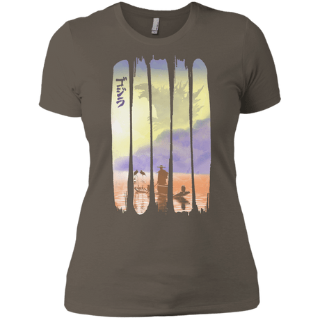 T-Shirts Warm Grey / X-Small Japanese Kaiju Women's Premium T-Shirt