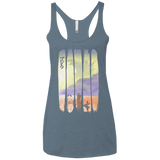 T-Shirts Indigo / X-Small Japanese Kaiju Women's Triblend Racerback Tank