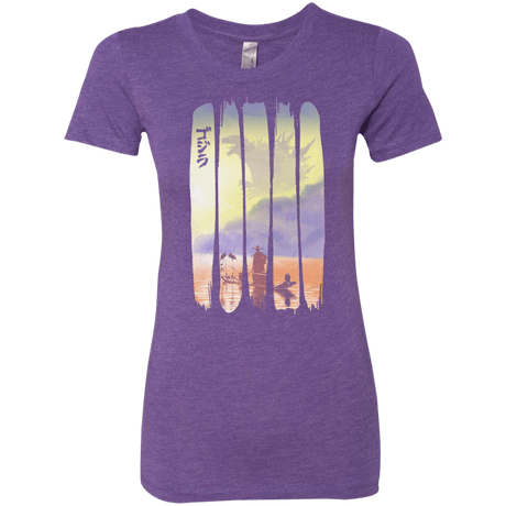 T-Shirts Purple Rush / S Japanese Kaiju Women's Triblend T-Shirt