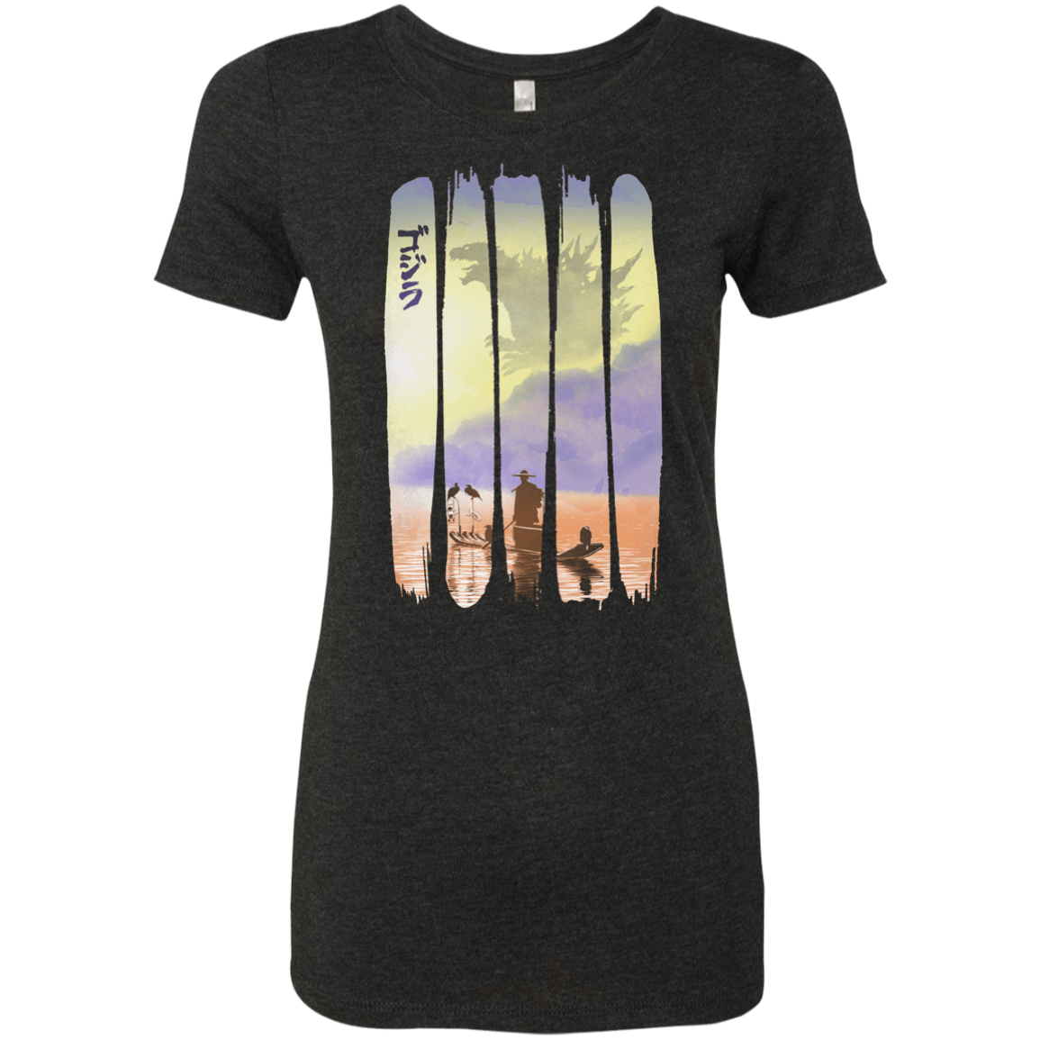 T-Shirts Vintage Black / S Japanese Kaiju Women's Triblend T-Shirt