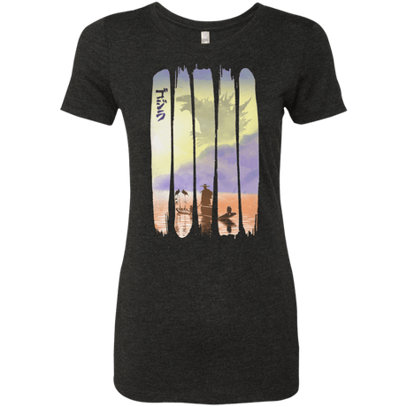 T-Shirts Vintage Black / S Japanese Kaiju Women's Triblend T-Shirt