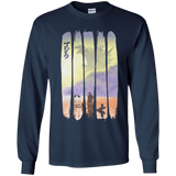 T-Shirts Navy / YS Japanese Kaiju Youth Long Sleeve T-Shirt