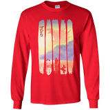 T-Shirts Red / YS Japanese Kaiju Youth Long Sleeve T-Shirt