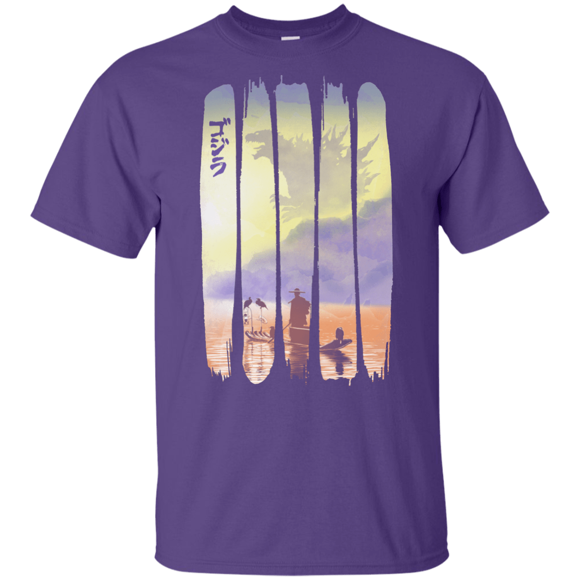 T-Shirts Purple / YXS Japanese Kaiju Youth T-Shirt