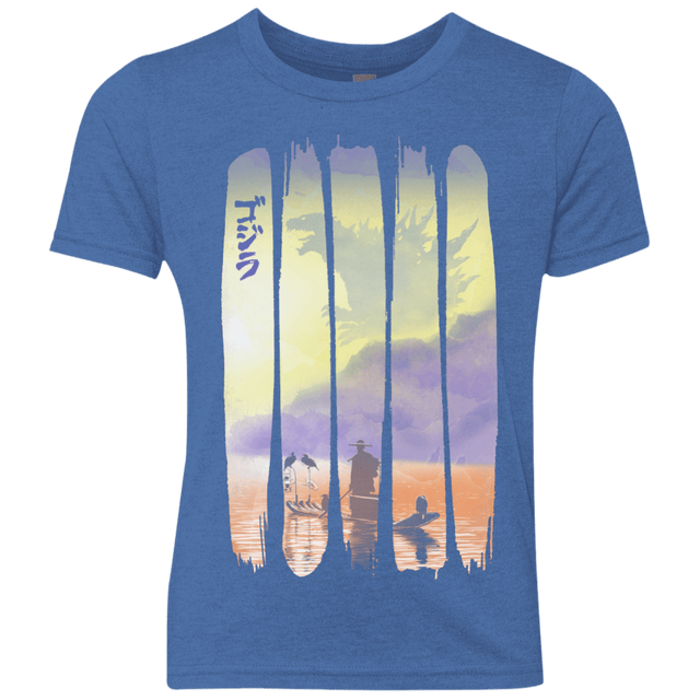 T-Shirts Vintage Royal / YXS Japanese Kaiju Youth Triblend T-Shirt