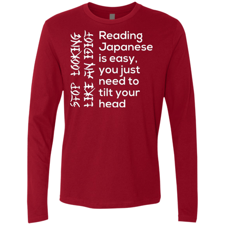 T-Shirts Cardinal / Small Japanese Men's Premium Long Sleeve