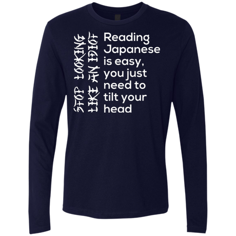 T-Shirts Midnight Navy / Small Japanese Men's Premium Long Sleeve