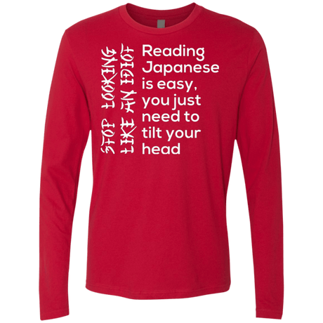 T-Shirts Red / Small Japanese Men's Premium Long Sleeve