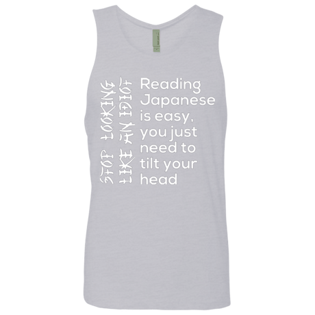 T-Shirts Heather Grey / Small Japanese Men's Premium Tank Top