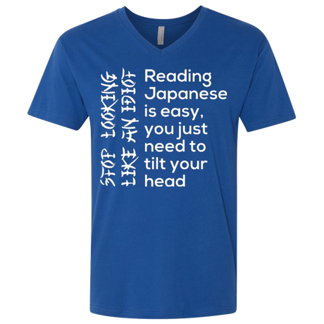 T-Shirts Royal / X-Small Japanese Men's Premium V-Neck