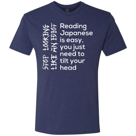 T-Shirts Vintage Navy / Small Japanese Men's Triblend T-Shirt