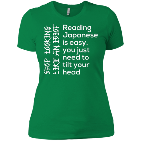 T-Shirts Kelly Green / X-Small Japanese Women's Premium T-Shirt