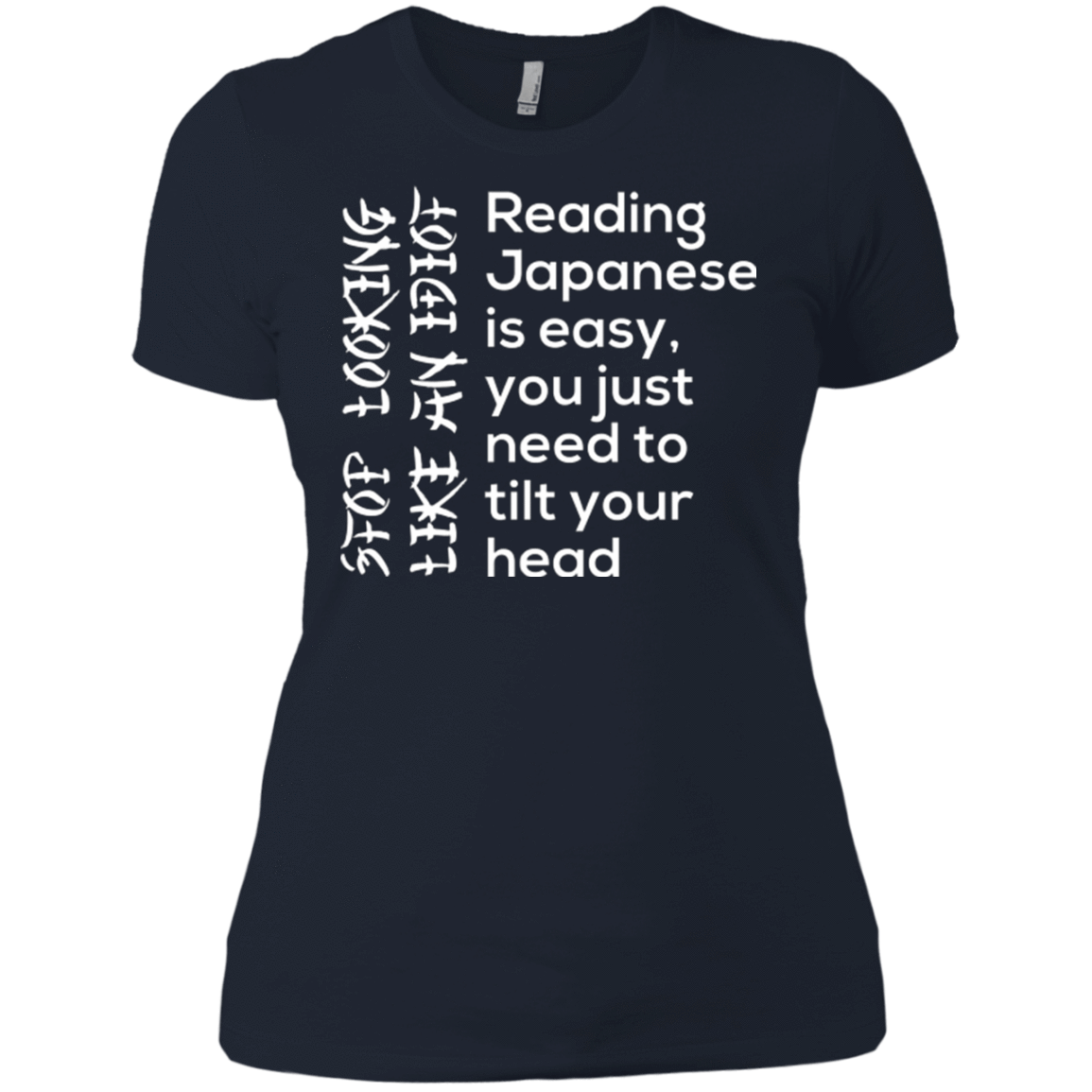 T-Shirts Midnight Navy / X-Small Japanese Women's Premium T-Shirt