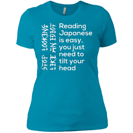 T-Shirts Turquoise / X-Small Japanese Women's Premium T-Shirt