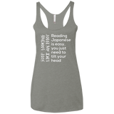 T-Shirts Venetian Grey / X-Small Japanese Women's Triblend Racerback Tank