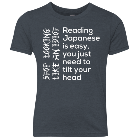 T-Shirts Vintage Navy / YXS Japanese Youth Triblend T-Shirt