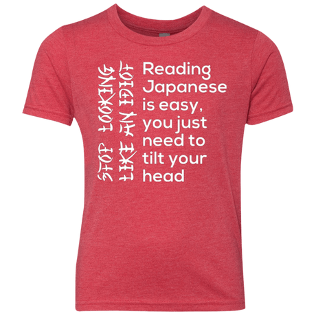 T-Shirts Vintage Red / YXS Japanese Youth Triblend T-Shirt