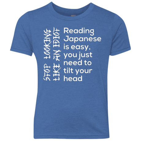 T-Shirts Vintage Royal / YXS Japanese Youth Triblend T-Shirt