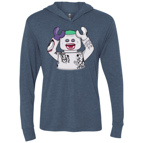 T-Shirts Indigo / X-Small Jared Lego Triblend Long Sleeve Hoodie Tee