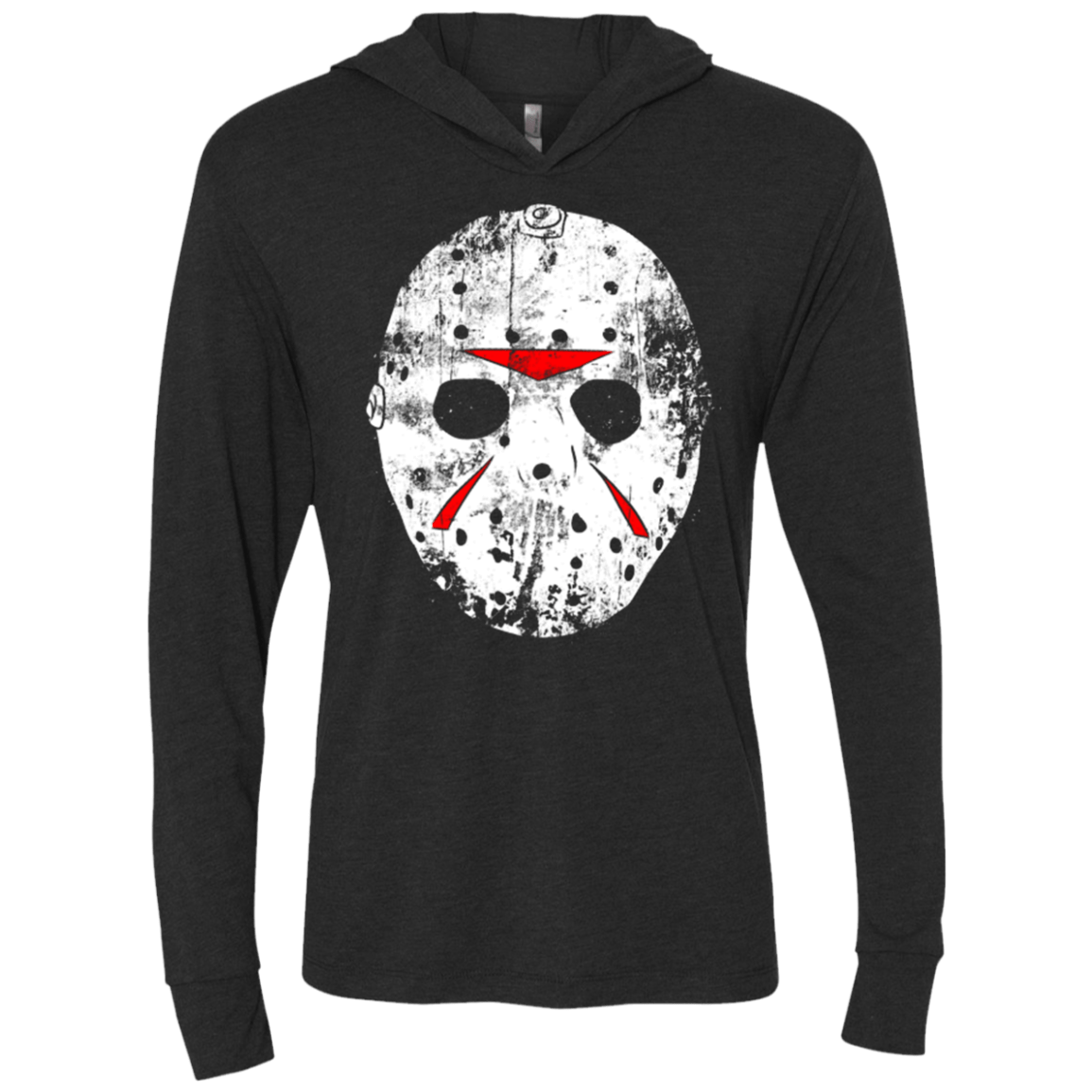 T-Shirts Vintage Black / X-Small Jason Grunge Triblend Long Sleeve Hoodie Tee