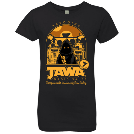 T-Shirts Black / YXS Jawa Droid Sales Girls Premium T-Shirt