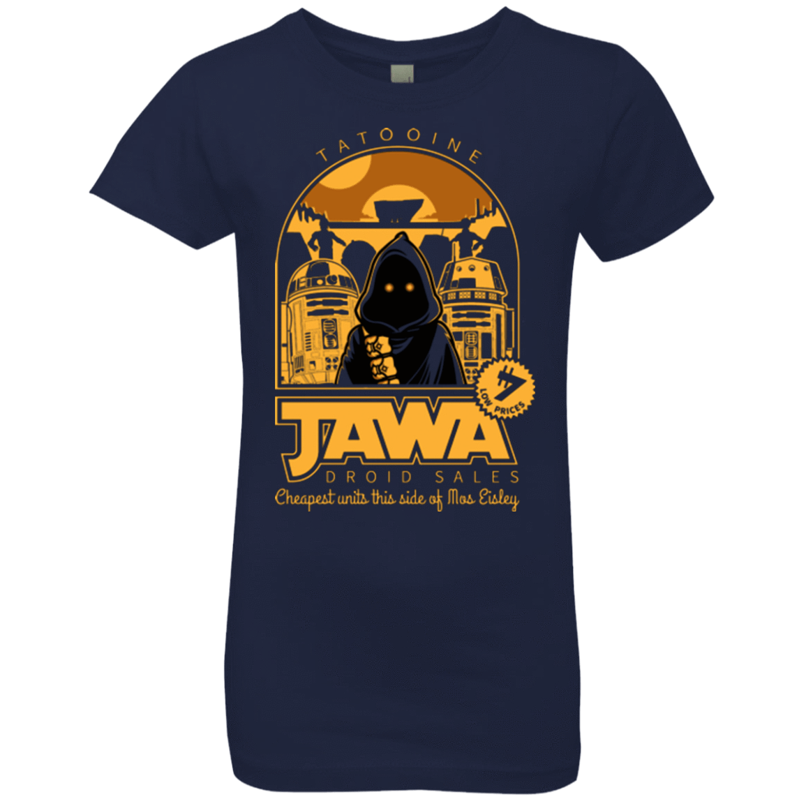 T-Shirts Midnight Navy / YXS Jawa Droid Sales Girls Premium T-Shirt