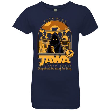 T-Shirts Midnight Navy / YXS Jawa Droid Sales Girls Premium T-Shirt