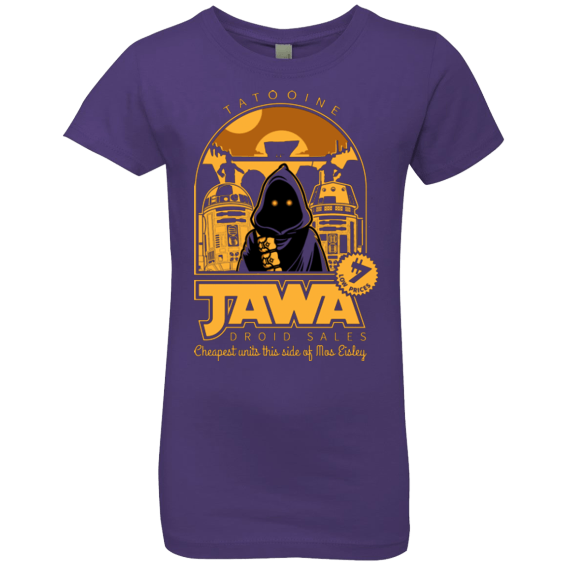 T-Shirts Purple Rush / YXS Jawa Droid Sales Girls Premium T-Shirt