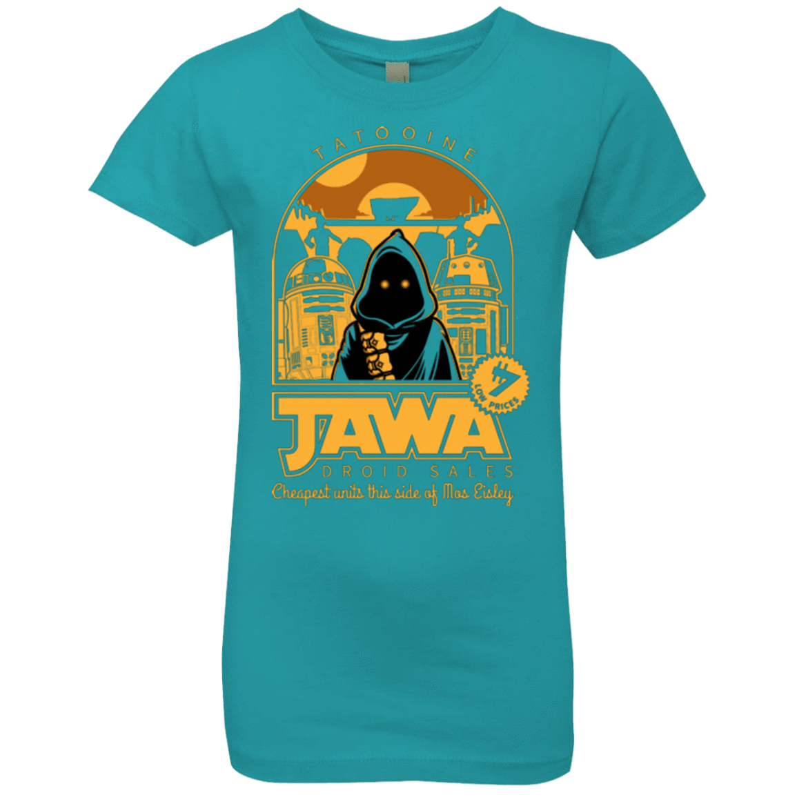 T-Shirts Tahiti Blue / YXS Jawa Droid Sales Girls Premium T-Shirt
