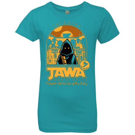 T-Shirts Tahiti Blue / YXS Jawa Droid Sales Girls Premium T-Shirt