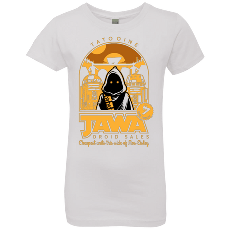 T-Shirts White / YXS Jawa Droid Sales Girls Premium T-Shirt