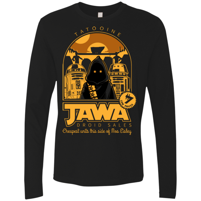 T-Shirts Black / Small Jawa Droid Sales Men's Premium Long Sleeve