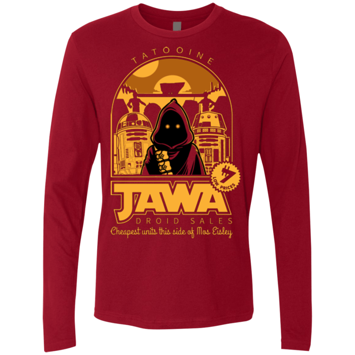 T-Shirts Cardinal / Small Jawa Droid Sales Men's Premium Long Sleeve