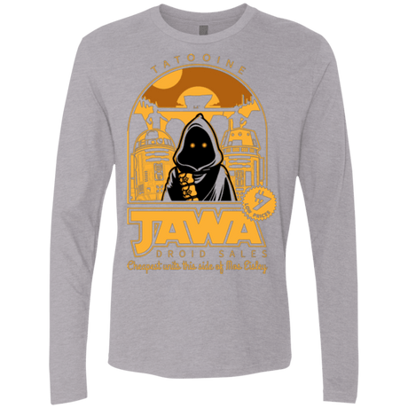 T-Shirts Heather Grey / Small Jawa Droid Sales Men's Premium Long Sleeve