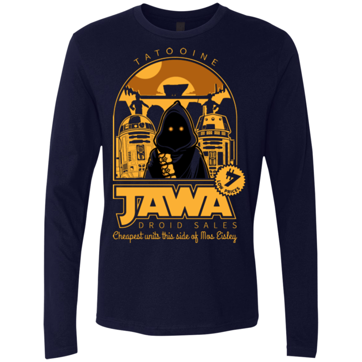T-Shirts Midnight Navy / Small Jawa Droid Sales Men's Premium Long Sleeve