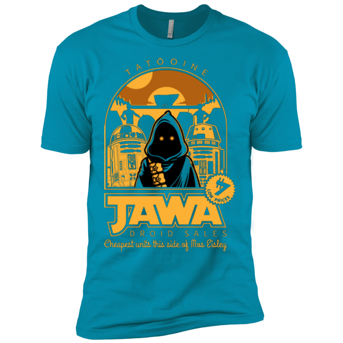 T-Shirts Turquoise / X-Small Jawa Droid Sales Men's Premium T-Shirt