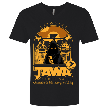 T-Shirts Black / X-Small Jawa Droid Sales Men's Premium V-Neck