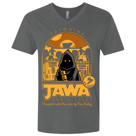 T-Shirts Heavy Metal / X-Small Jawa Droid Sales Men's Premium V-Neck