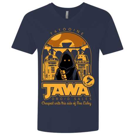T-Shirts Midnight Navy / X-Small Jawa Droid Sales Men's Premium V-Neck