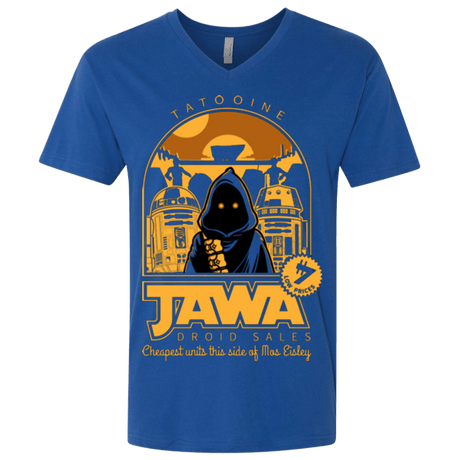 T-Shirts Royal / X-Small Jawa Droid Sales Men's Premium V-Neck