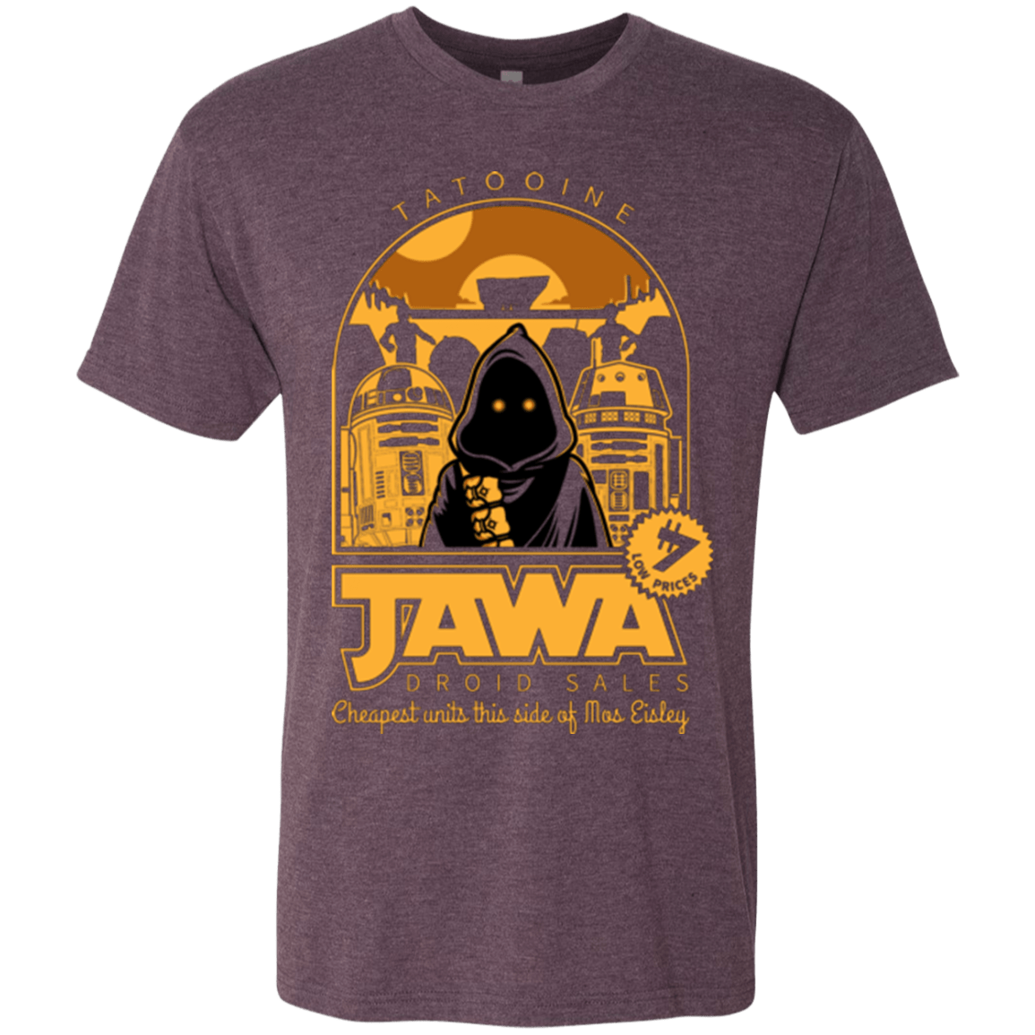 T-Shirts Vintage Purple / Small Jawa Droid Sales Men's Triblend T-Shirt