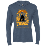 T-Shirts Indigo / X-Small Jawa Droid Sales Triblend Long Sleeve Hoodie Tee
