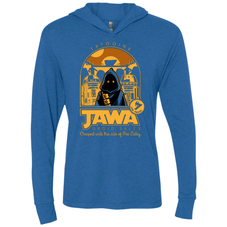 T-Shirts Vintage Royal / X-Small Jawa Droid Sales Triblend Long Sleeve Hoodie Tee