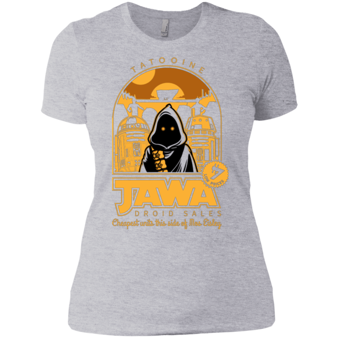 T-Shirts Heather Grey / X-Small Jawa Droid Sales Women's Premium T-Shirt