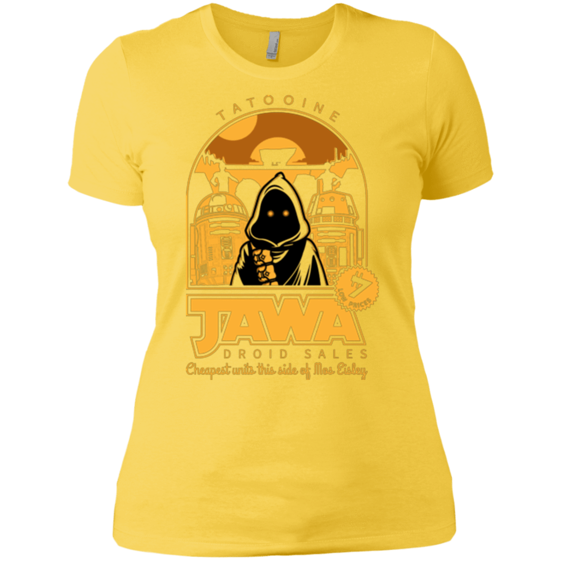 T-Shirts Vibrant Yellow / X-Small Jawa Droid Sales Women's Premium T-Shirt